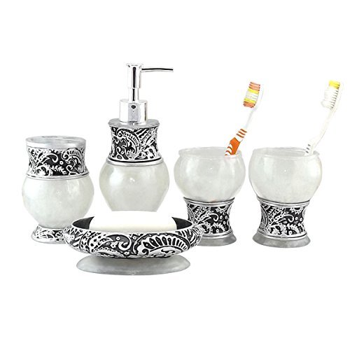 Rétro ensembles d'accessoires de bain 5 pièces ...