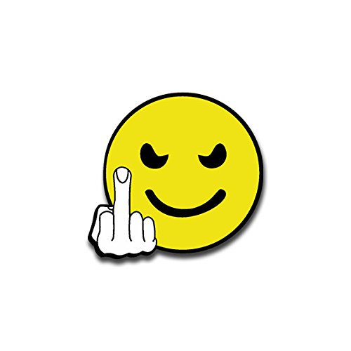 Sticker Autocollant - FUCK YOU Smily main moyen...