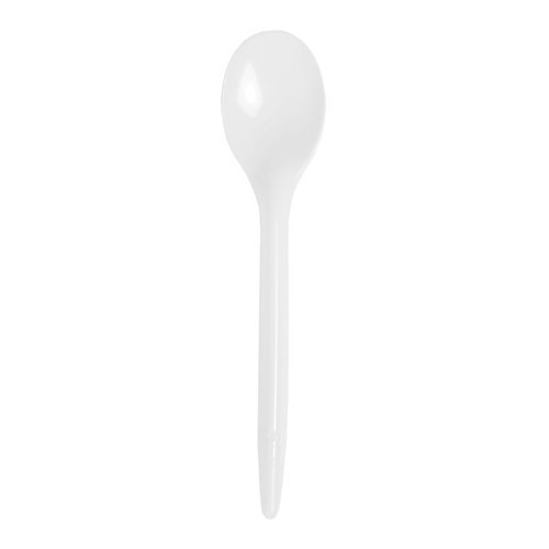 Cuillère/cuillère en plastique (blanc/17,5 cm-b...
