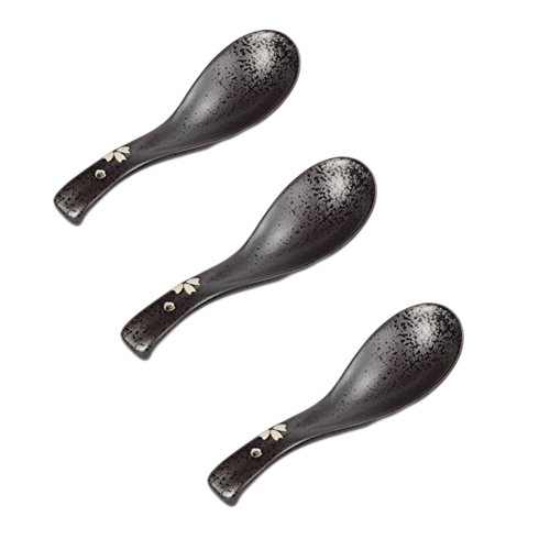 3 pièces en céramique japonaise Cuiller soupe a...