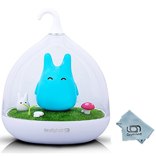 GARY&GHOST Veilleuse de nuit led 0.8w lampe bureau table chevet portable usb rechargeable forme cage chinchilla lumière ambiance capteur tactile dimmable déco cadeau pour chambre enfants bébés coucher maison salon intérieur extérieur bleu code EAN B015R15N5S 