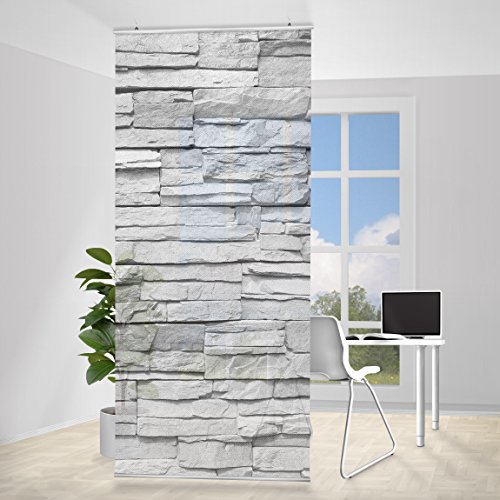 Paravent rideau Ashlar Masnory 250x120cm incl. ...