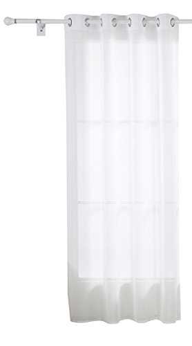 Doconovo Voilage Aspect Lin à Oeillets pour Fen...