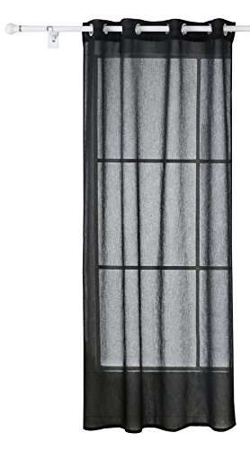 Doconovo Rideau Voilage Aspect Lin à Oeillets p...