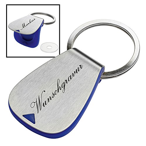 Porte-clés avec gravure einkaufswagenchip noir