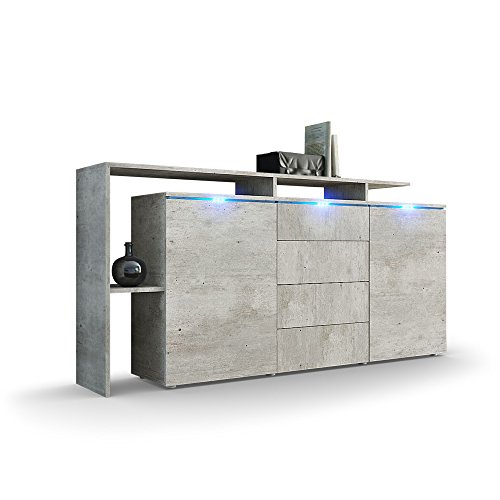 Buffet Dressoir Lissabon en Aspect Béton