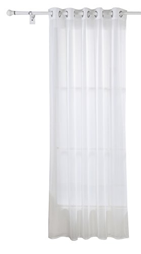 Rideau voilage solide à oeillets pour salon, 14...