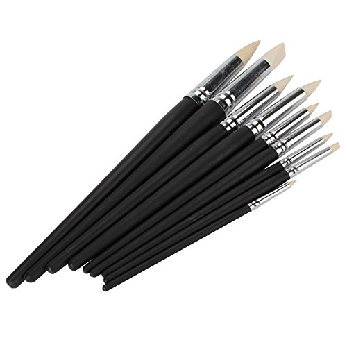 DN Clay couleur shapers bois noir shank poterie peinture outils pack of 9 code EAN B016ZG90HQ 