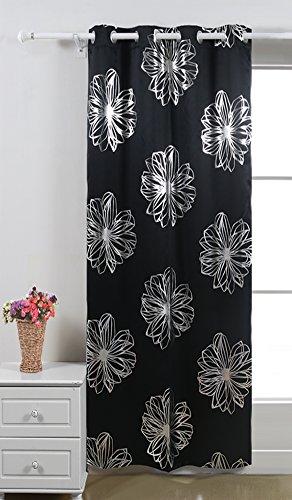 Rideaux motif floral occultant à oeillets 135 x...