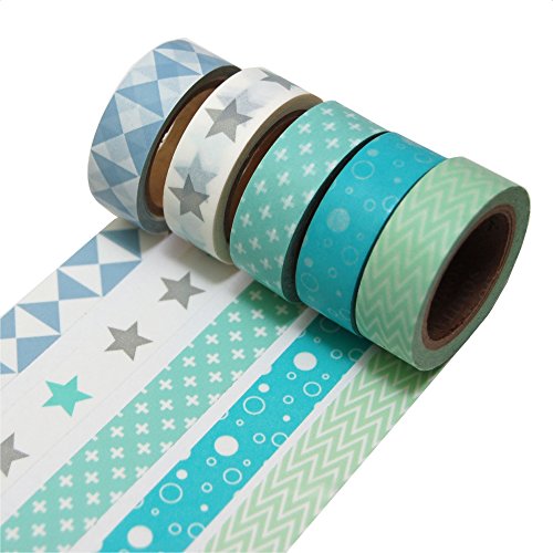 K-LIMIT 5 Set Washi Tape rouleaux de ruban adhé...