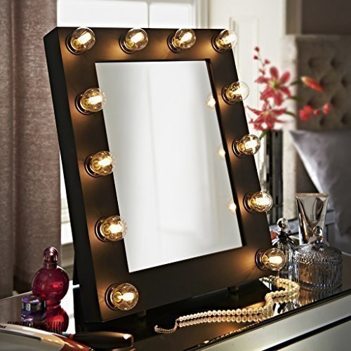 Le Théâtre Broadway Noir Satin Hollywood illumi...