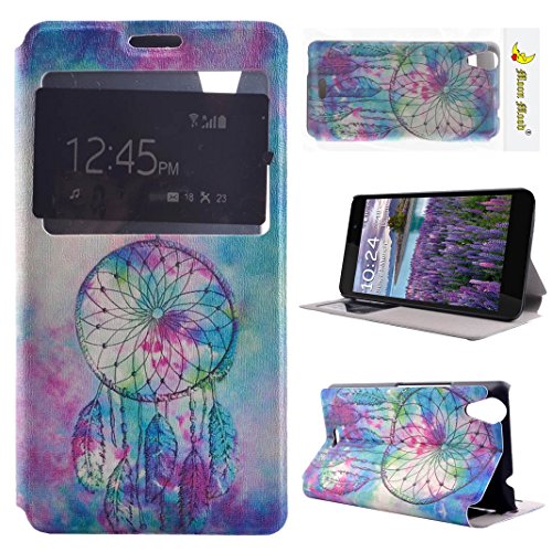 Etui coque fenêtre d'affichage pour wiko rainbo...