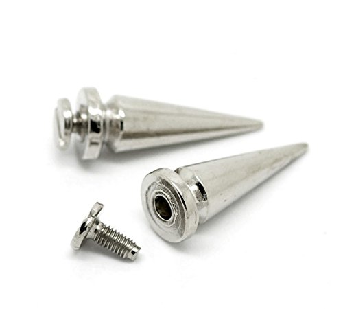 Lot de 5 pointes de rivets carrés 25 x 10 mm