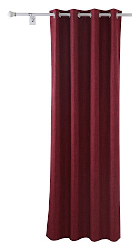 Rideau occultant double à oeillets porte 135x26...