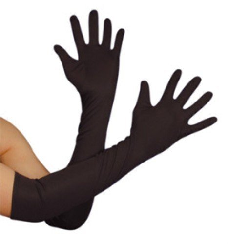 Gants longs charleston noir adulte idée cadeau femme pour le déguisement parfait pour les années 1920 charleston fêtes thématiques B018S9GLVQ VIKI LYNN