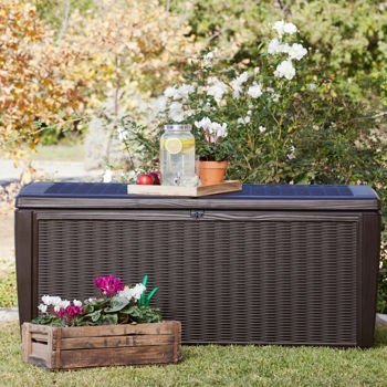 Sumatra 135 gallon deck box by keter