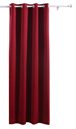 Rideau occultant lourd solide de cuisine à oeil...