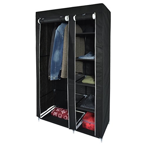 - crosby noir xl armoire de rangement/penderie ...