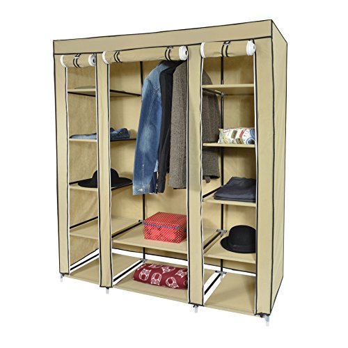 - roston beige xl armoire de rangement/penderie...