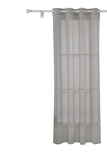 Doconovo Rideau Voilage Aspect Lin à Oeillets p...