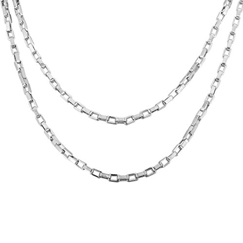 HOUSWEETY Acier Inoxydable Chaine / Collier Mai...