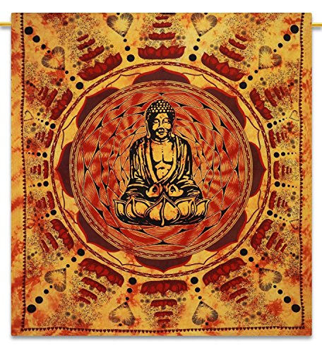 Couverture indienne BOUDDHA Bohemian Tapisserie...
