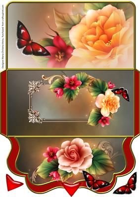 Chèque Rouge avec or par Maria Christina Vieira