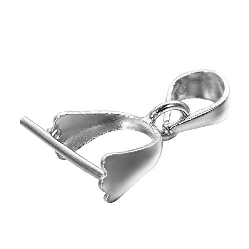 Housweety HOUSWEETY 1 Fermoir Beliere Attache Pendentif en Argent 925/1000 et 18K Rhodiage pour Creation de Bijoux code EAN B01C3Z43WA 