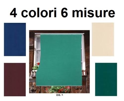 IlGruppone Il Grup Mascarpone soleil toit, résistant, avec 4 anneaux, dans différentes tailles, aussi Maxi, pour la terrasse, balcon, vert, 200X300 code EAN B01CE42GYW 