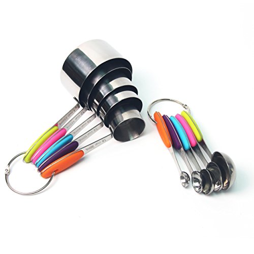 10pcs de cuillère en acier inoxydable, tasse à ...