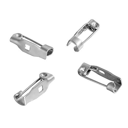 Blanc plaque 10 pieces fermoirs de broche avec ...