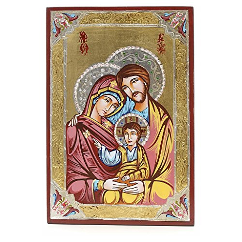 Icône de la Sainte Famille, paillettes