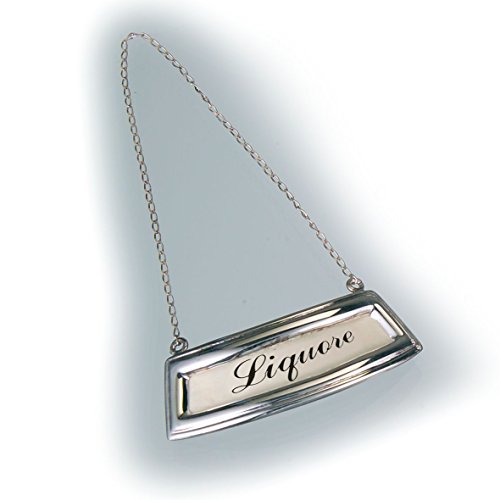 raddi argenterie - Argent étiquette Liqueur Ave...