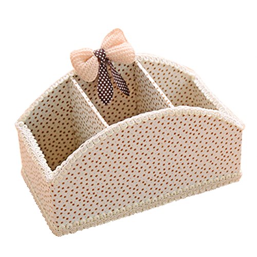 Blancho Floral Crème Fabrics Colored bureau Organisateurs Box 3 Grids Boîte de rangement code EAN B01COX5YS8 