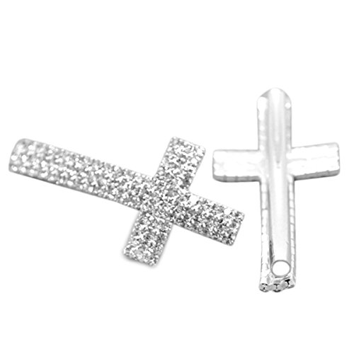 HOUSWEETY 5 Perles Intercalaire Croix Strass Ar...