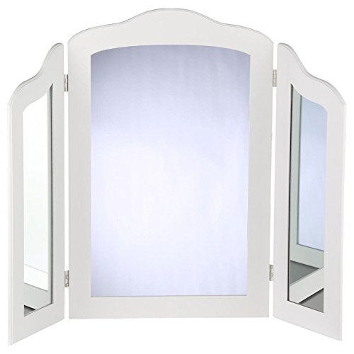 - miroir à poser 3 panneaux 70cm blanc