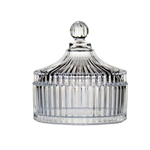 Jar Creative Glass Sucre/Jam / Snack Pot plateau de stockage Jar,A B01D1AEW68 Blancho