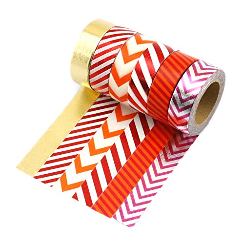 6 Rouleaux Washi Tape Masking tape- Ruban Adhés...