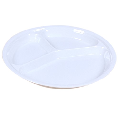 hibote 10 pouces Mélamine Trois Assiette ronde ...