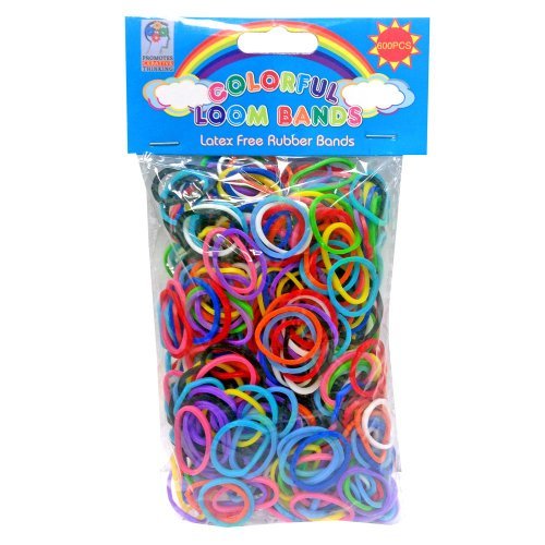 Loom Bandz - rainbow colours - colourful assortment 600 count by loom bandz code EAN B01DCOPB4A 