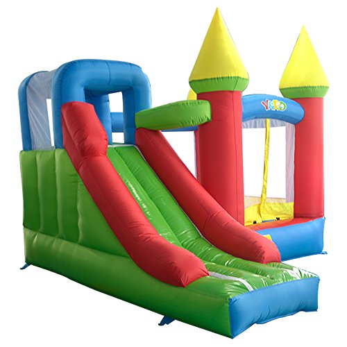 Home use bouncy castle with slide kids fun park...