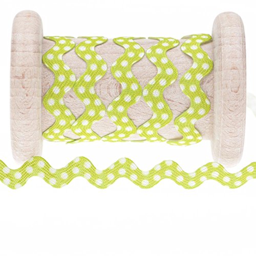 Croquet à pois au mètre - Vert tender