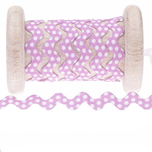 Croquet à pois au mètre - Violet