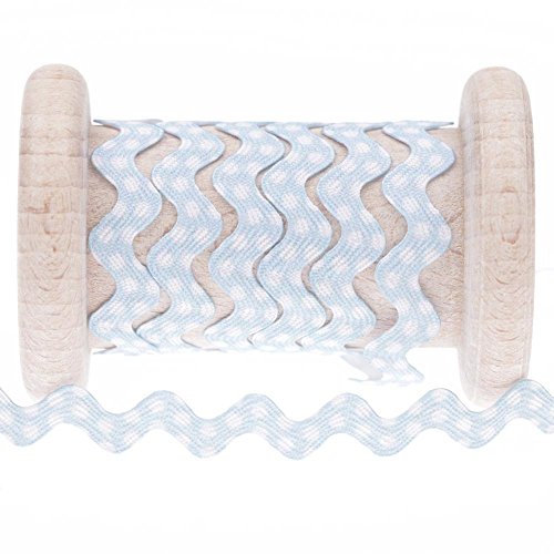 Croquet à pois au mètre - Bleu aqua