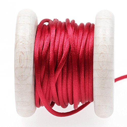 Queue de rat satiné au mètre - Rouge scooter