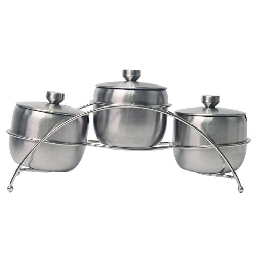 Pot d'assaisonnement en acier inoxydable, boîte...