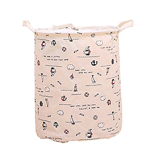 Blancho Paniers Bateau à voile Cartoon pliant panier Drawcord blanchisserie code EAN B01DZPNSS2 