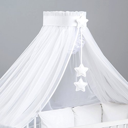 Ciel de lit bébé avec son support flèche de lit...