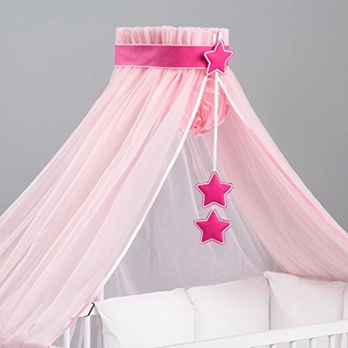 Ciel de lit bébé avec son support flèche de lit...