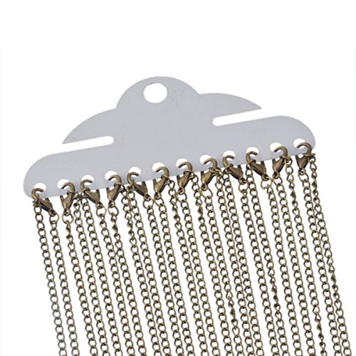 HOUSWEETY 12 Colliers Chaine Fermoir Mousqueton...